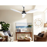Devanti 48-Inch DC Motor Ceiling Fan with LED Light and Remote — White — Allure Home Collections