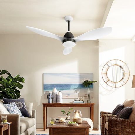 Devanti 48-Inch DC Motor Ceiling Fan with LED Light and Remote — White — Allure Home Collections