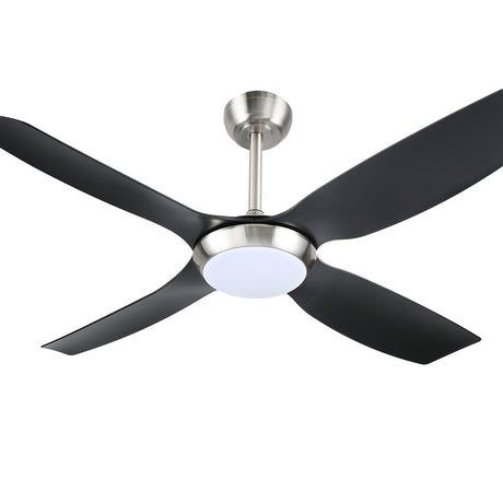 Devanti 52-Inch Ceiling Fan with DC Motor, LED Light and Remote — Black — Allure Home Collections