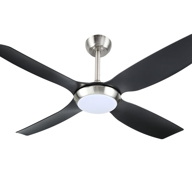 Devanti 52-Inch Ceiling Fan with DC Motor, LED Light and Remote — Black — Allure Home Collections