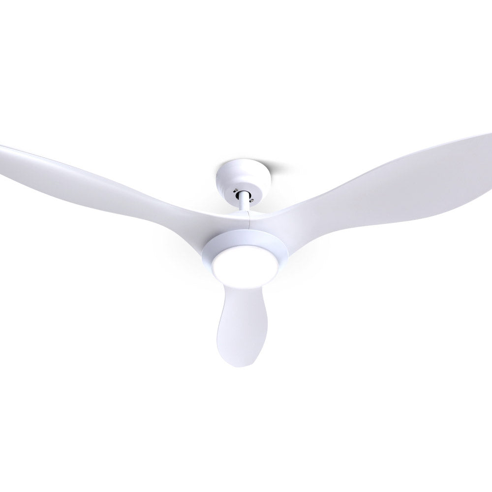 Devanti 52-Inch DC Motor Ceiling Fan with LED Light and Remote — White — Allure Home Collections