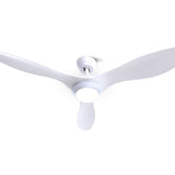 Devanti 52-Inch DC Motor Ceiling Fan with LED Light and Remote — White — Allure Home Collections