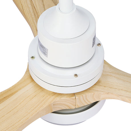 Blade detail on the 52 inch light wood ceiling fan