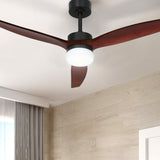 Ceiling fan LED light shown in three colour settings