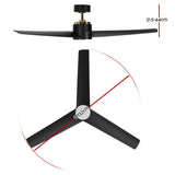 Devanti 52-Inch DC Motor Ceiling Fan with LED Light and Remote — Black — Allure Home Collections