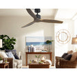 Devanti 52-Inch Ceiling Fan with Remote — Dark Wood (Fan Only, No Light) — Allure Home Collections