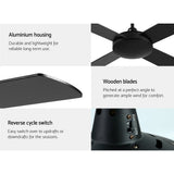 Extension rod and mounting hardware for the black ceiling fan