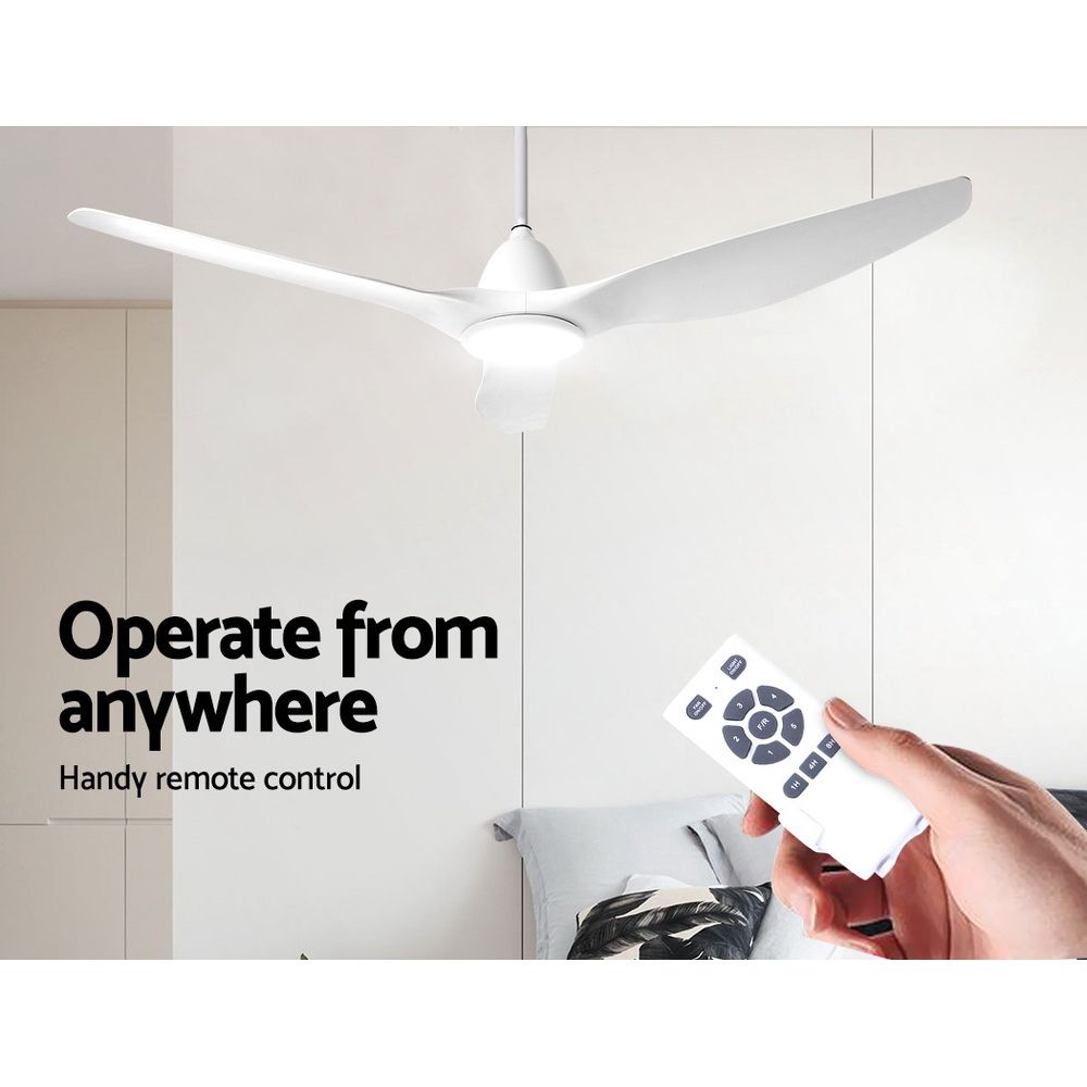 Remote control for the five speed 163 cm white ceiling fan