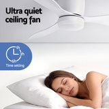 Extension rod and mounting hardware for the white ceiling fan