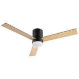 Black face of the double sided 52 inch ceiling fan blades