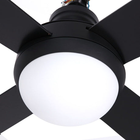 Remote control supplied with the black six speed ceiling fan