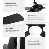 Extension rod and mounting hardware for the black ceiling fan