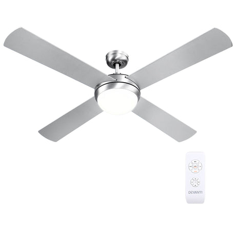 Ceiling fan with extension rod and installation accessories