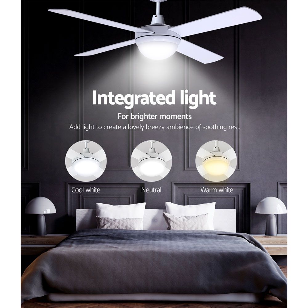 Remote control for the six speed 132 cm white ceiling fan
