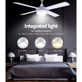 Remote control for the six speed 132 cm white ceiling fan