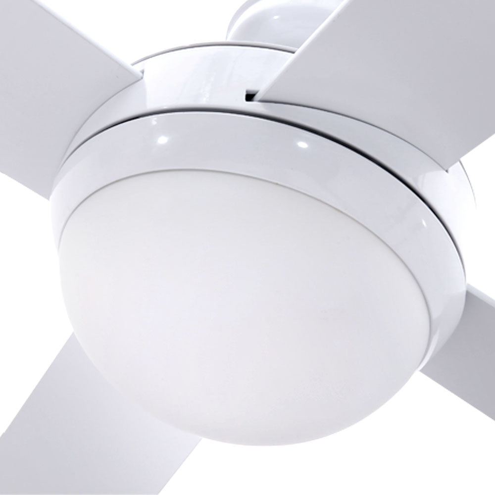 Devanti 52-Inch AC Motor Ceiling Fan with LED Light and Remote — White — Allure Home Collections