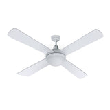 Devanti 52-Inch AC Motor Ceiling Fan with LED Light and Remote — White — Allure Home Collections