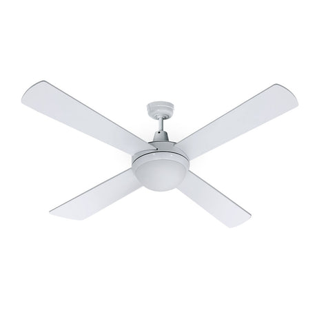 Devanti 52-Inch AC Motor Ceiling Fan with LED Light and Remote — White — Allure Home Collections