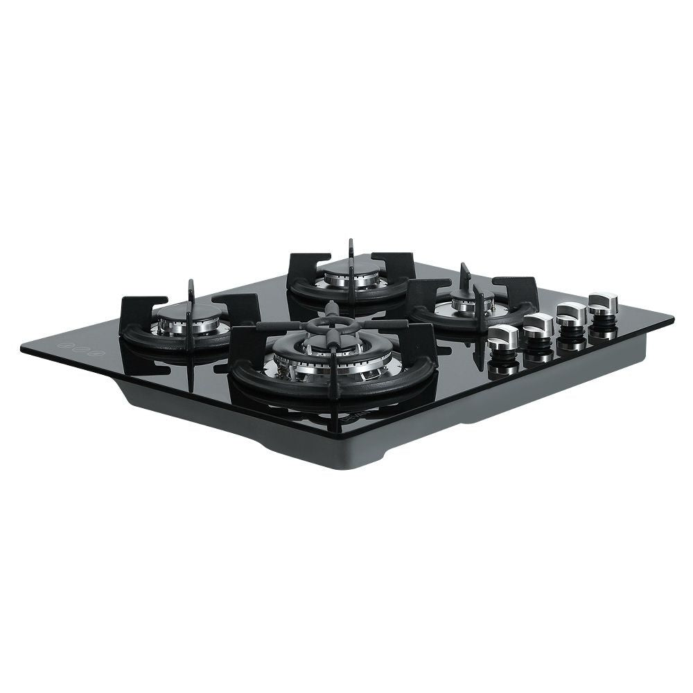 Close up of the 3.6 kW wok burner with cast iron grate above