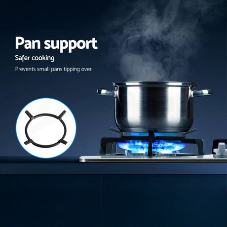 Gas regulator and LPG conversion kit supplied with the cooktop