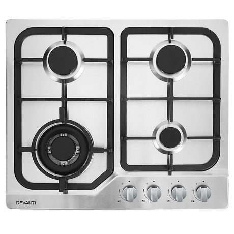 Dimension diagram of the gas cooktop, 60 x 51 x 9.5 cm with cut out sizes
