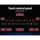 Side profile of the 90 cm induction cooktop showing its slim 5.8 cm depth