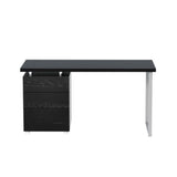 Artiss 140cm Black Computer Desk with 3-Drawer Cabinet — Allure Home Collections