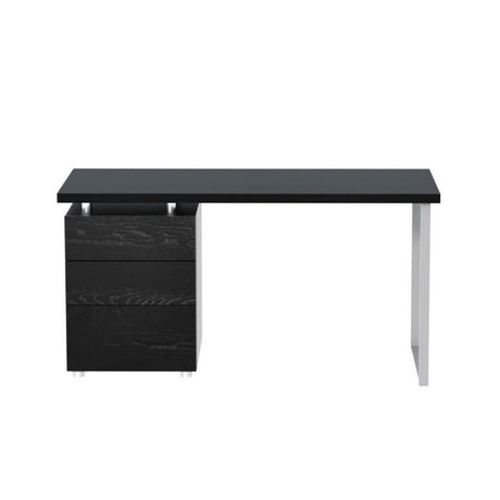 Artiss 140cm Black Computer Desk with 3-Drawer Cabinet — Allure Home Collections