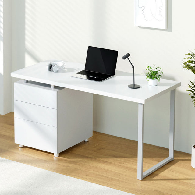 Artiss 140CM White Computer Desk with Drawers