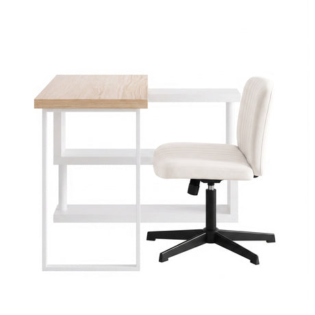 Chisholm Office Desk, Oak 140cm view 3