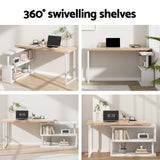 Chisholm Office Desk, Oak 140cm view 4