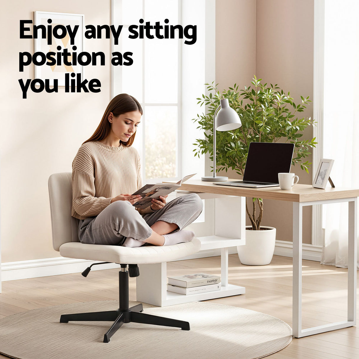 Chisholm Office Desk, Oak 140cm view 6