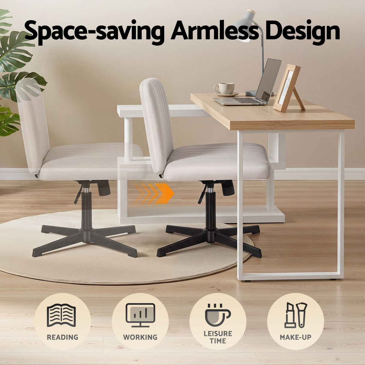 Chisholm Office Desk, Oak 140cm view 7