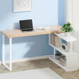 Artiss 140cm Computer Desk with 360-Degree Rotatable Bookshelf — Allure Home Collections