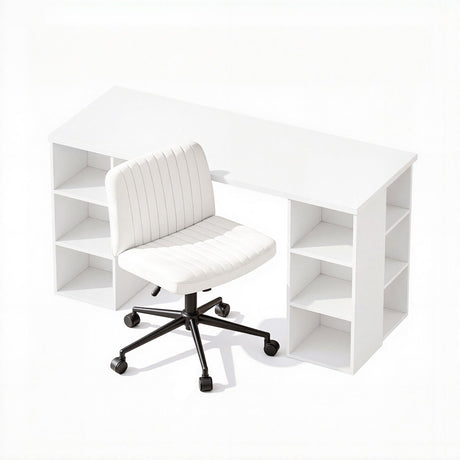 Bonython Office Desk, White 150cm