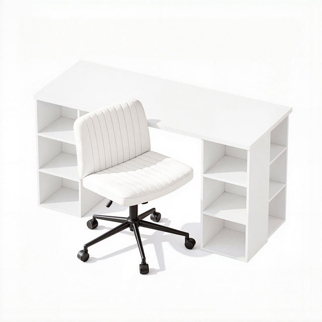 Bonython Office Desk, White 150cm