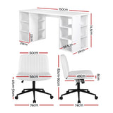Bonython Office Desk, White 150cm