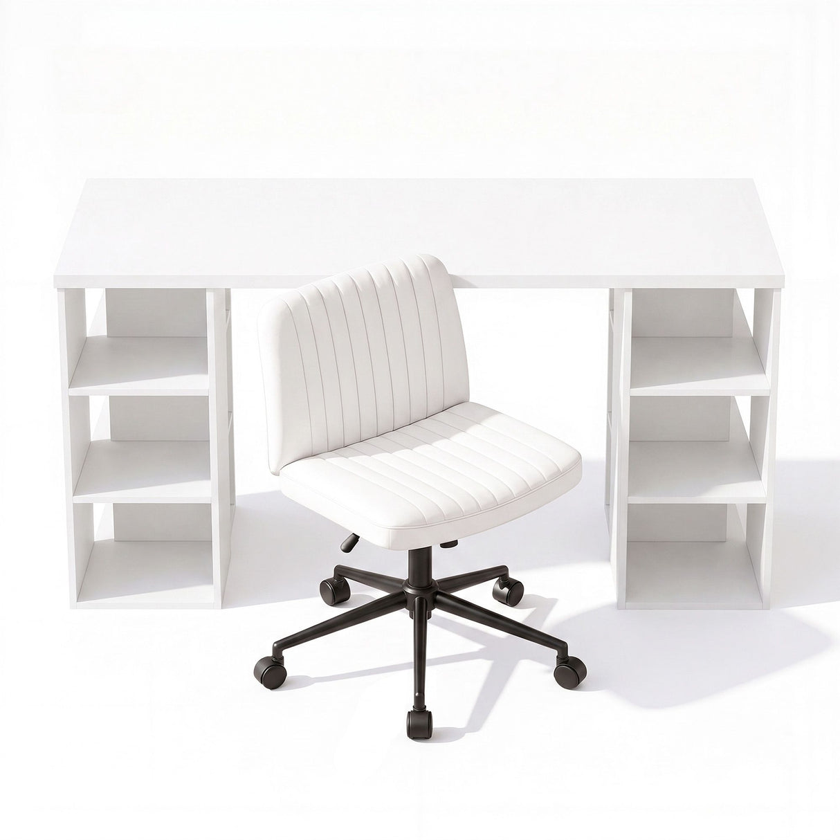 Bonython Office Desk, White 150cm