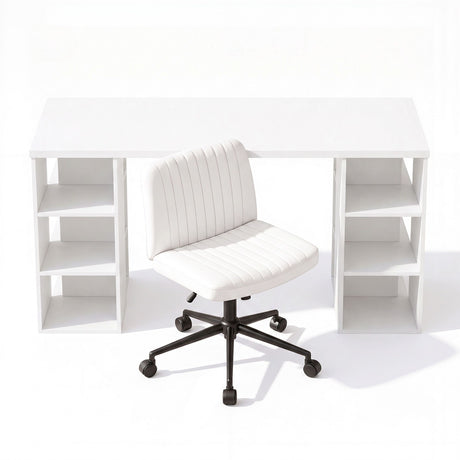 Bonython Office Desk, White 150cm