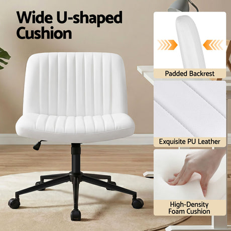 Bonython Office Desk, White 150cm