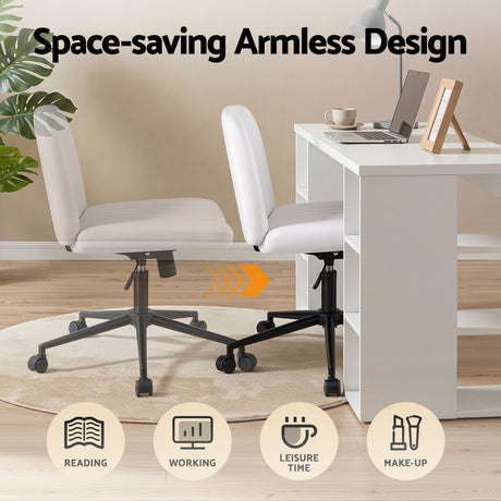 Bonython Office Desk, White 150cm