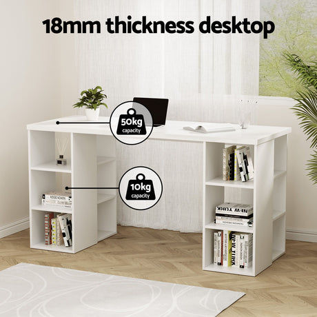 Bonython Office Desk, White 150cm