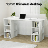 Artiss 150cm Modern White Computer Desk with Bookshelf — Allure Home Collections