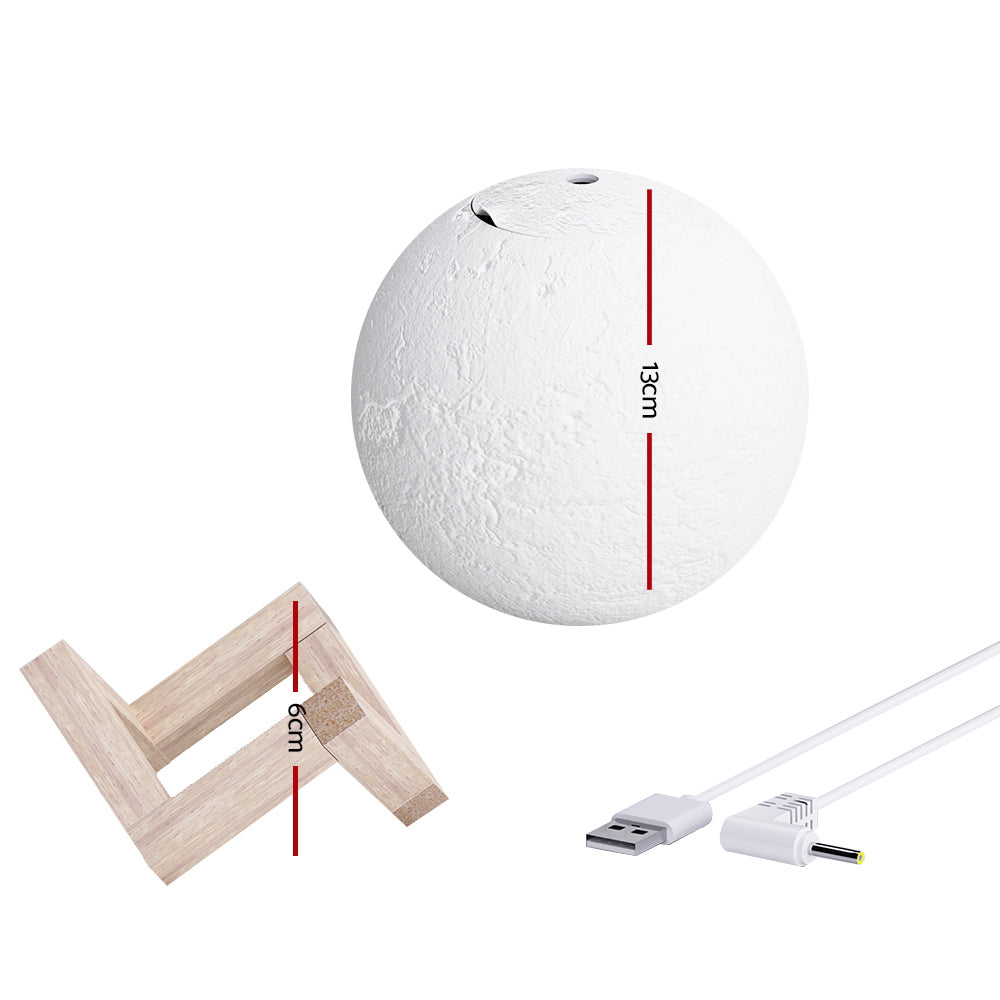 Devanti Aroma Diffuser Moon Lamp 880ml — 4-in-1 Aromatherapy, Humidifier, Purifier and Night Light — Allure Home Collections