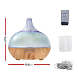 Devanti Aroma Diffuser Aromatherapy 3D Glass 400ml
