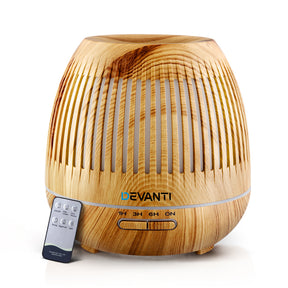 Aix light wood 400ml aroma diffuser and humidifier with cool mist