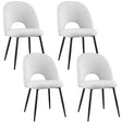 Artiss Boucle Sherpa Dining Chairs — Set of 4 — Allure Home Collections