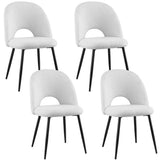 Artiss Boucle Sherpa Dining Chairs — Set of 4 — Allure Home Collections