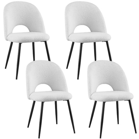 Artiss Boucle Sherpa Dining Chairs — Set of 4 — Allure Home Collections