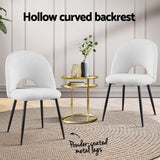 Artiss Boucle Sherpa Dining Chairs — Set of 4 — Allure Home Collections